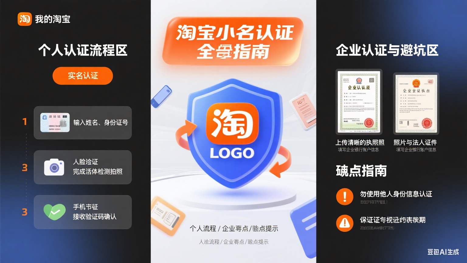 淘宝如何实名认证?个人 / 企业流程 + 避坑全指南