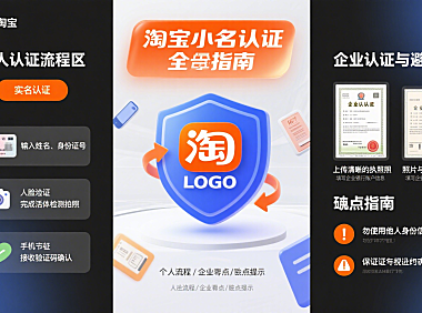 淘宝如何实名认证?个人 / 企业流程 + 避坑全指南