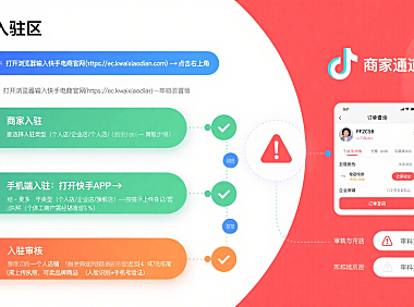 快手电商官网入口在哪？商家入驻 + 买家查单全路径 + 避坑指南