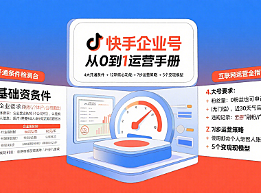 快手企业号怎么玩?开通条件 + 功能拆解 + 运营攻略