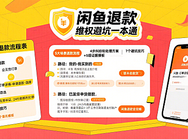闲鱼怎么申请退款？分场景流程 + 纠纷处理 + 避坑全攻略