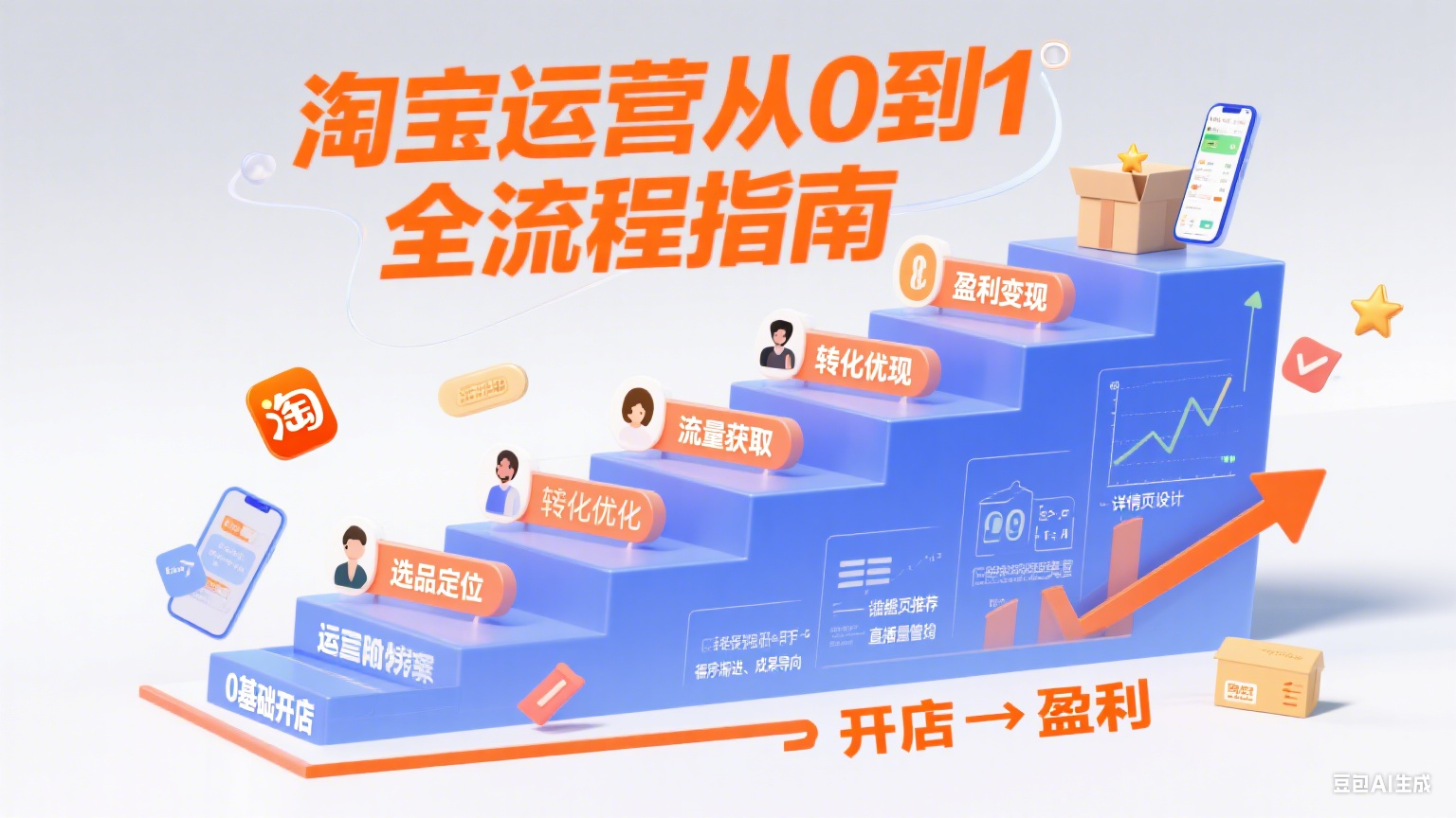 淘宝网店怎么运营?从 0 到 1 盈利的全流程指南