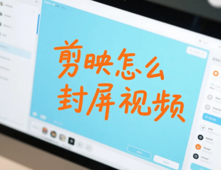 剪映怎么封屏视频?3步搞定封面/固定画面+4个避坑技巧,新手不模糊不错位