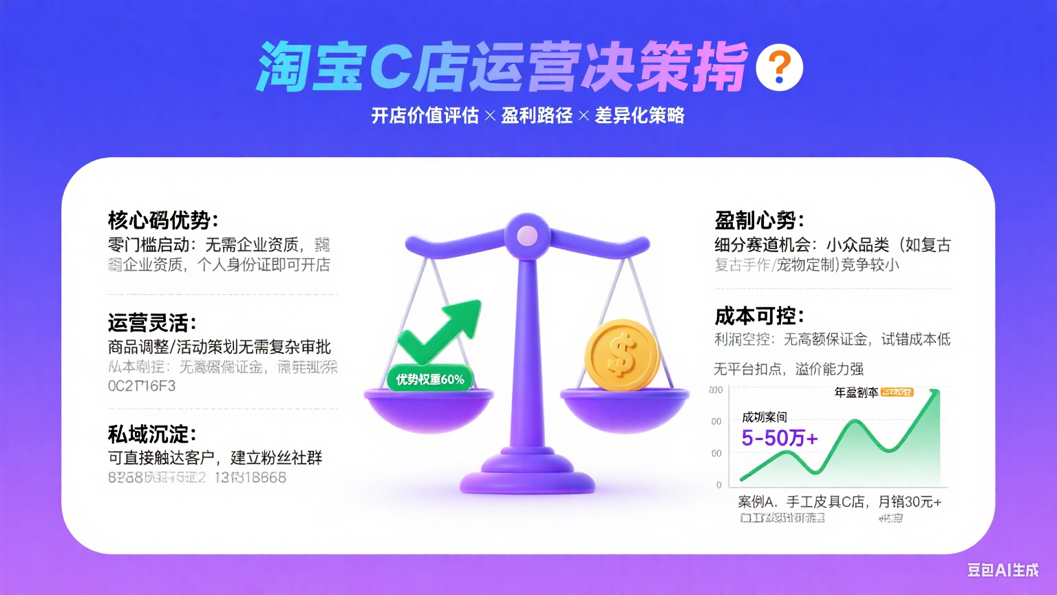 淘宝 C 店值得开吗?从开店到盈利 + 差异化运营指南