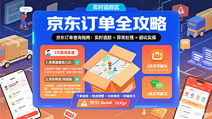 京东订单怎么查?实时追踪 + 异常处理 + 避坑实操指南