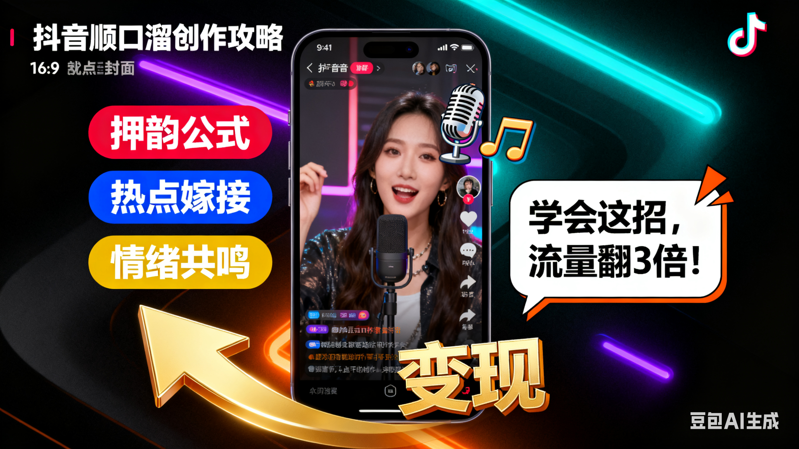 抖音顺口溜怎么写?3 大技巧 + 热门案例 + 避坑指南,引流变现超实用