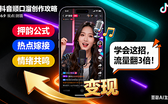 抖音顺口溜怎么写?3 大技巧 + 热门案例 + 避坑指南,引流变现超实用