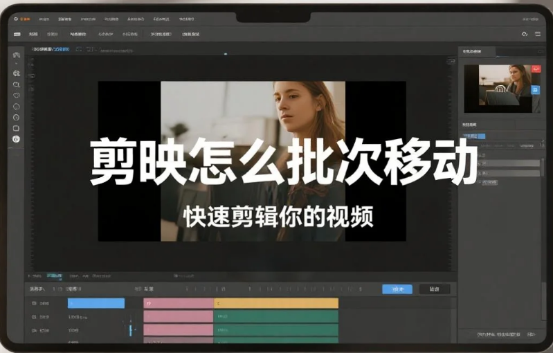 剪映怎么批次移动?3 步精准批量挪 + 4 个避坑技巧