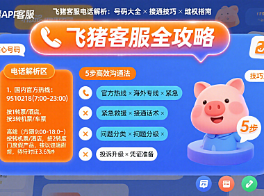 一文读懂！飞猪客服电话全解析及相关实用技巧