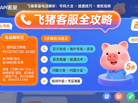 一文读懂！飞猪客服电话全解析及相关实用技巧