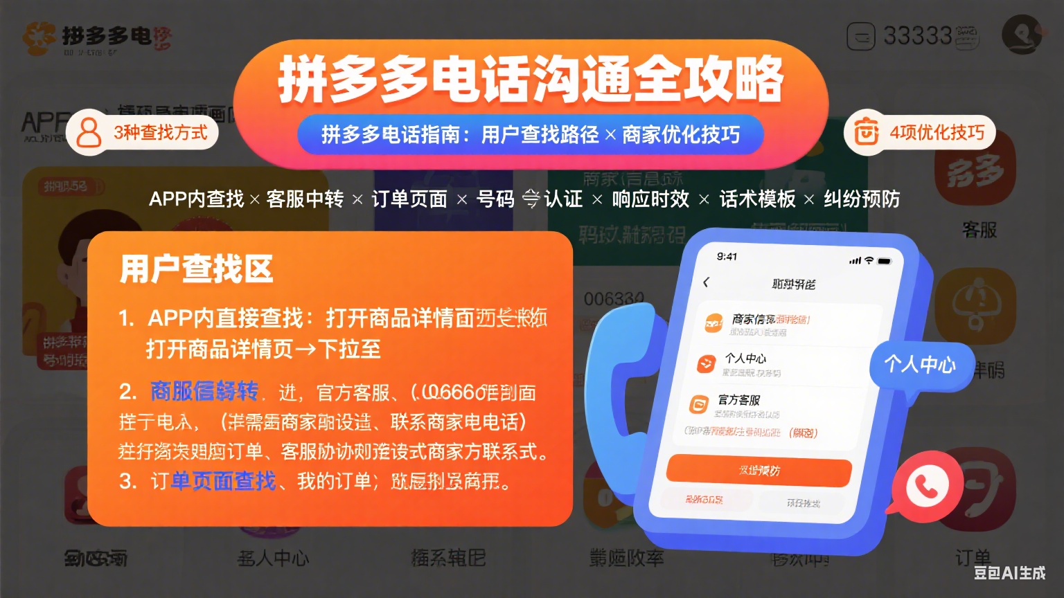 拼多多商家电话怎么找?用户联系指南 + 商家优化技巧