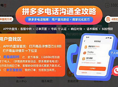 拼多多商家电话怎么找?用户联系指南 + 商家优化技巧