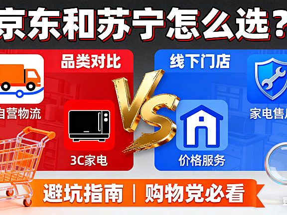 京东和苏宁怎么选?品类对比 + 价格服务 + 避坑指南,购物党必看