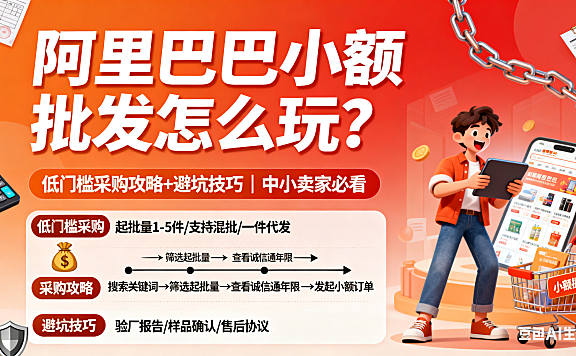 阿里巴巴小额批发怎么玩？低门槛采购攻略 + 避坑技巧，中小卖家必看