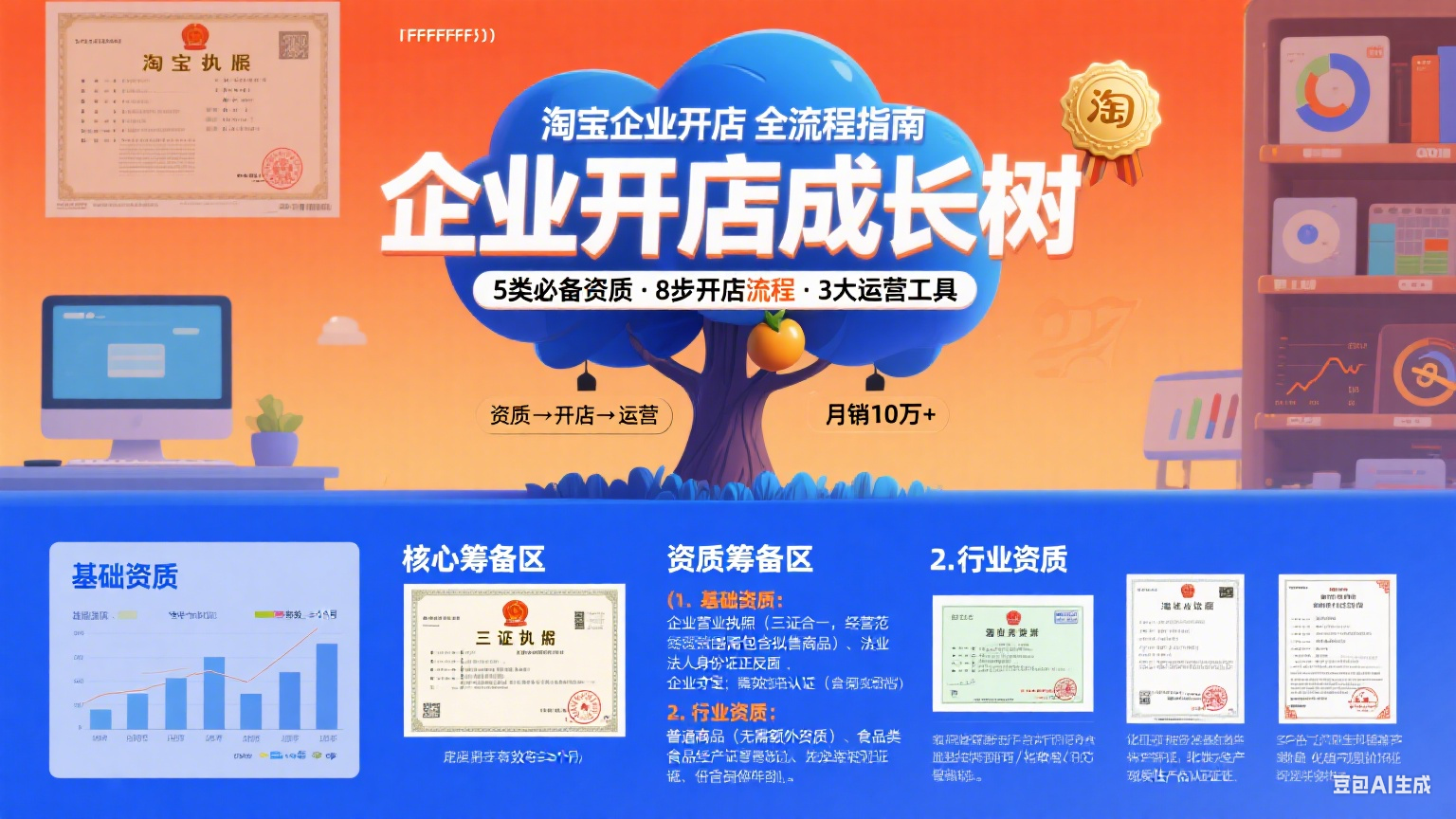 淘宝企业开店流程怎么走?从资质到运营的实操指南