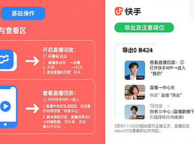 快手直播回放怎么弄？开启 + 查看 + 导出全攻略，小白也能上手
