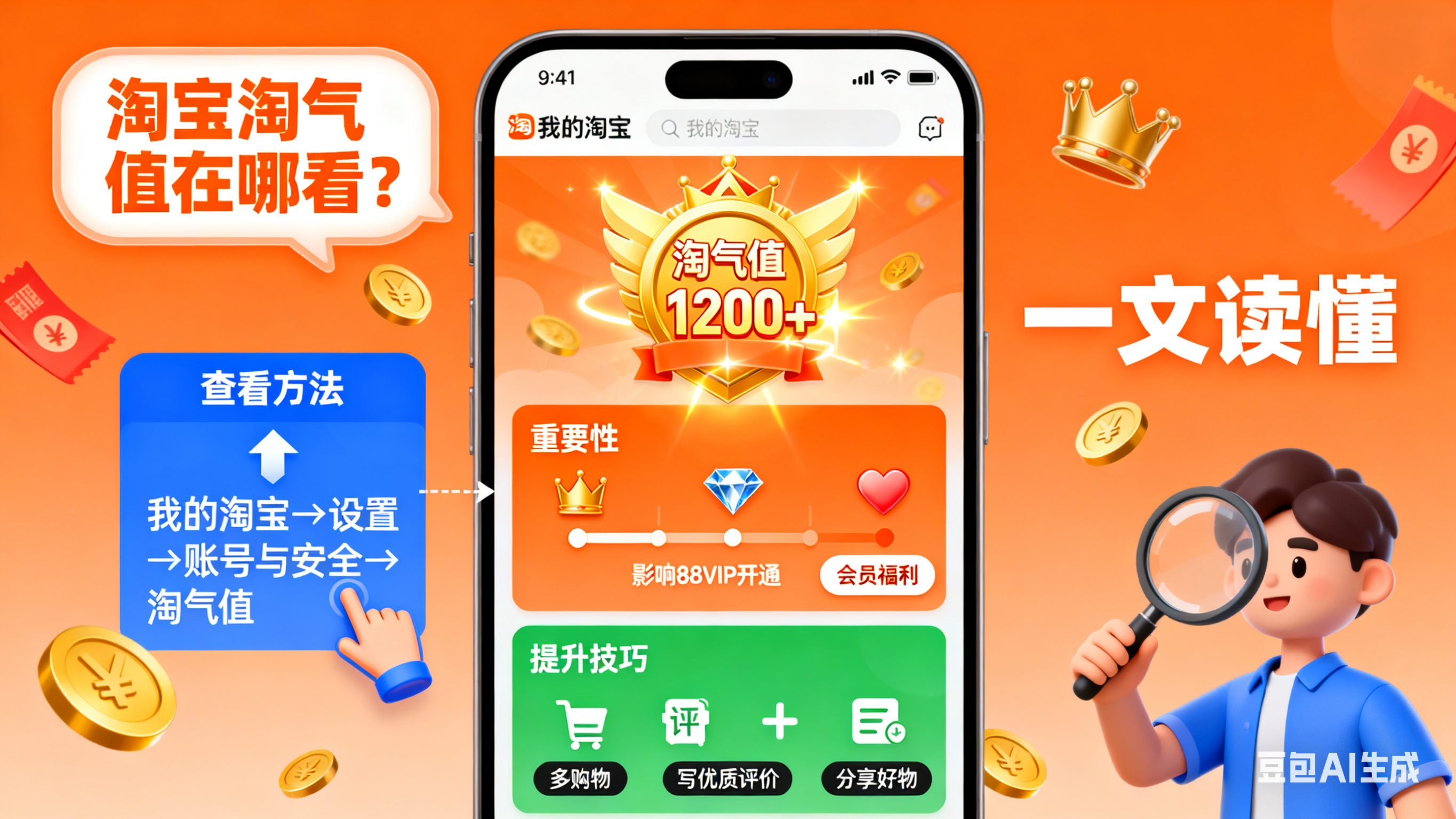 淘宝淘气值在哪看?查看方法 + 重要性 + 提升技巧,一文读懂