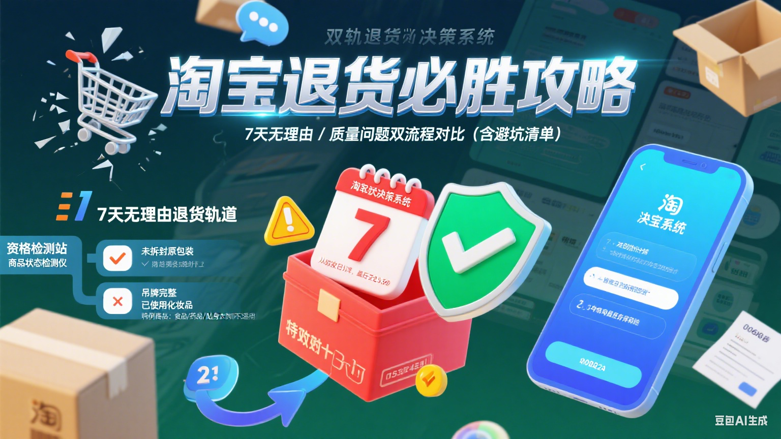 淘宝怎么退货?7 天无理由 / 质量问题全流程 + 避坑指南