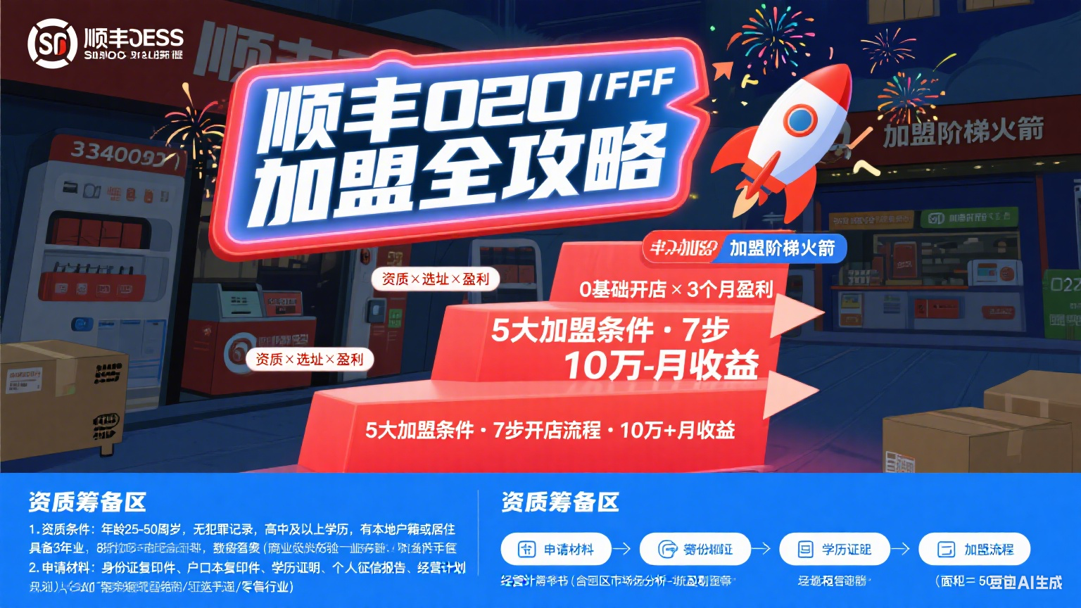 顺丰 O2O 加盟怎么搞?从 0 到 1 开店的实操指南
