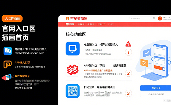 拼多多商家官网怎么用?入口 + 核心功能 + 避坑指南,商家必看