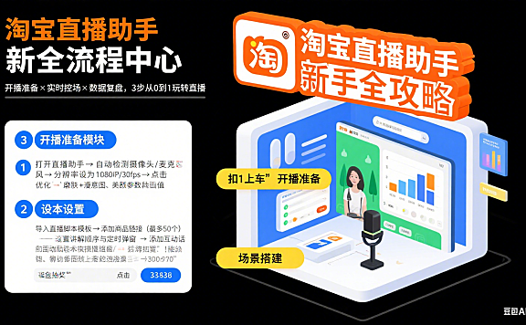 淘宝直播助手怎么用?从开播到复盘,新手也能玩转的全攻略