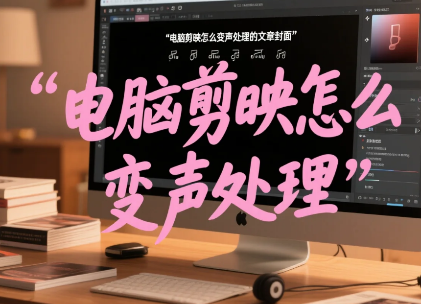 电脑剪映怎么变声处理