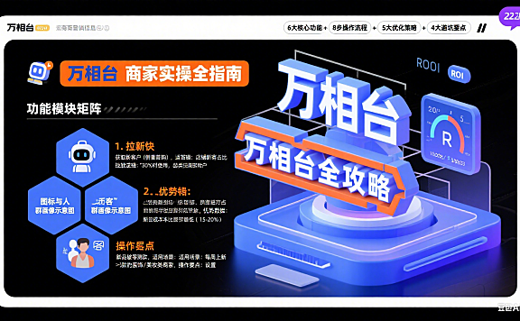 万相台怎么用？商家实操指南 + 功能拆解 + 避坑全攻略