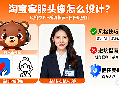 淘宝客服头像怎么设计？风格技巧 + 避坑指南，提升信任度必看