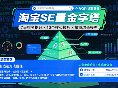 淘宝 SEO 怎么玩？从 0 到 1 优化流量，商家必看指南