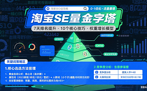 淘宝 SEO 怎么玩？从 0 到 1 优化流量，商家必看指南
