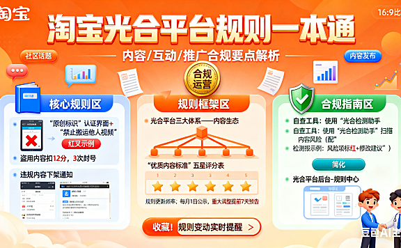 淘宝光合平台社区管理规则，一文看懂