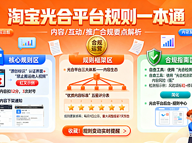 淘宝光合平台社区管理规则,一文看懂