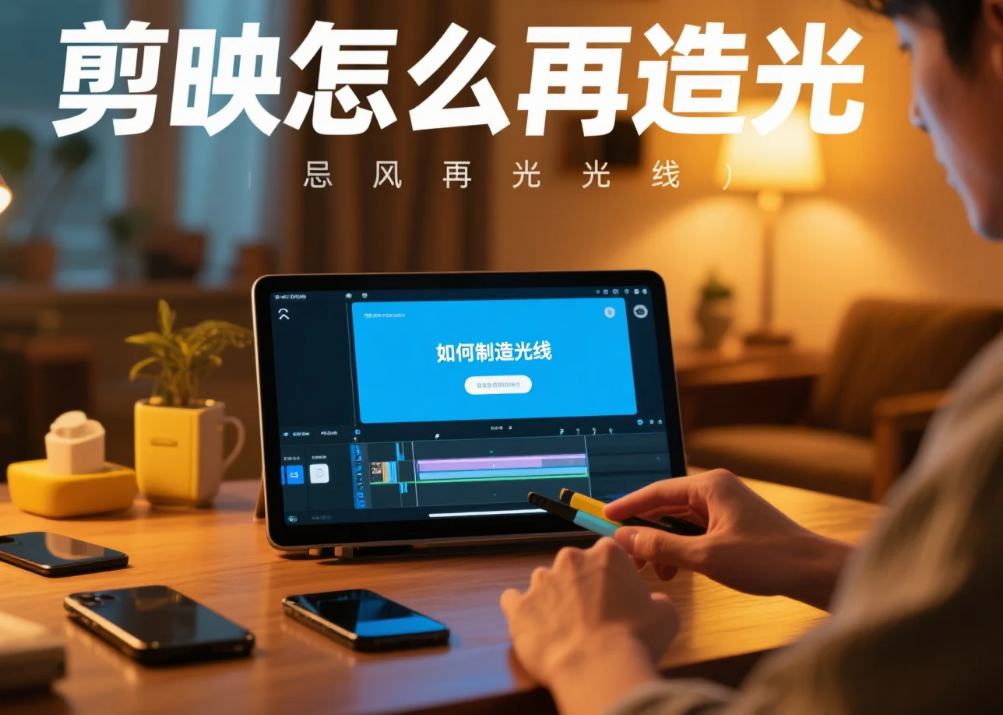 剪映怎么再造光?3 步出高级光影 + 4 个避坑技巧