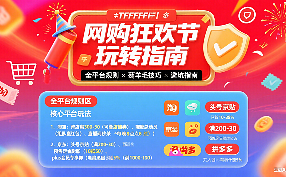 网购狂欢节怎么玩?全平台规则 + 薅羊毛技巧 + 避坑指南