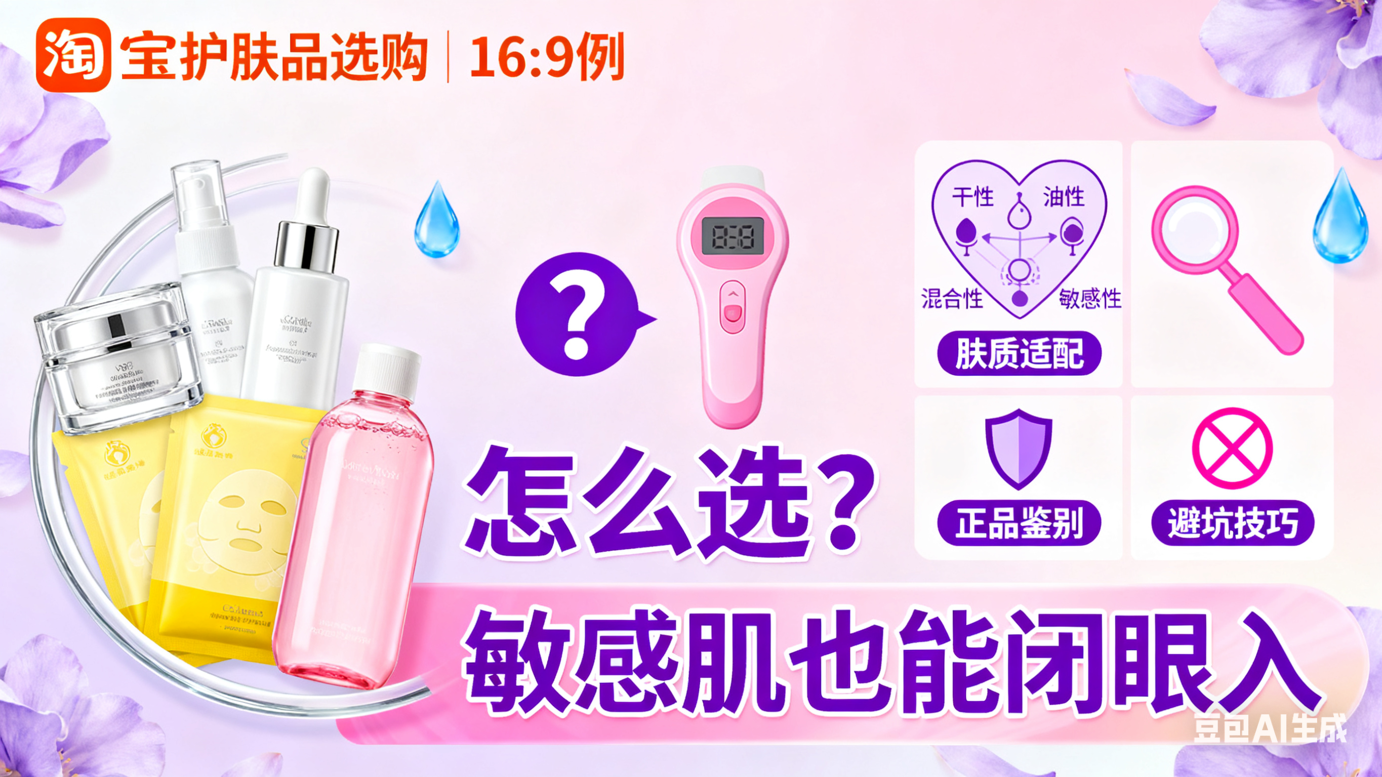 淘宝买护肤品怎么选?肤质适配 + 正品鉴别 + 避坑技巧,敏感肌也能闭眼入