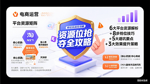 电商资源位怎么抢？分平台类型 + 获取技巧 + 避坑全攻略