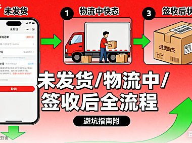 拼多多怎么拒收?未发货 / 物流中 / 签收后全流程,避坑指南附