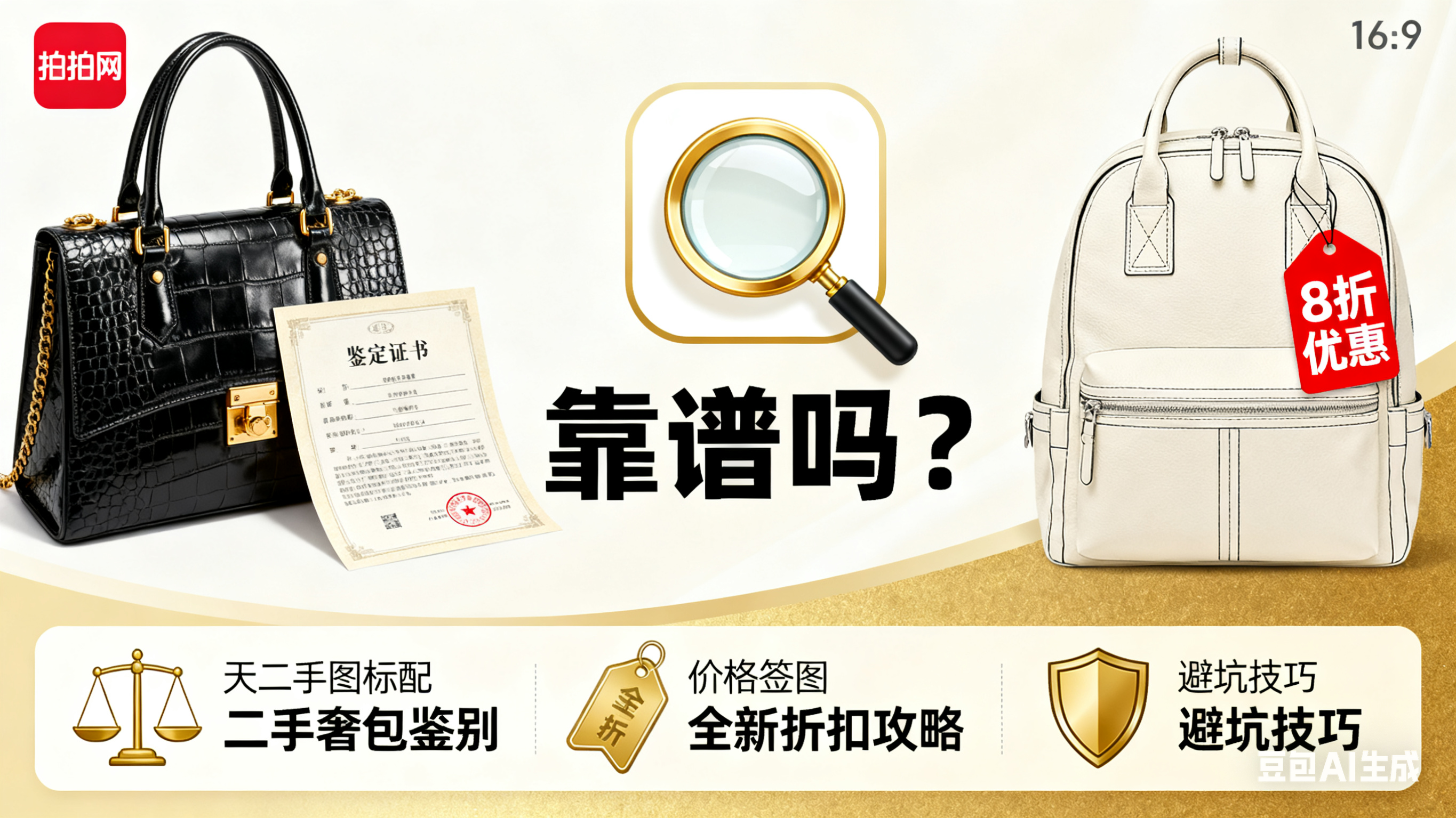 拍拍网买包包靠谱吗?二手奢包 + 全新折扣包选购攻略 + 避坑技巧