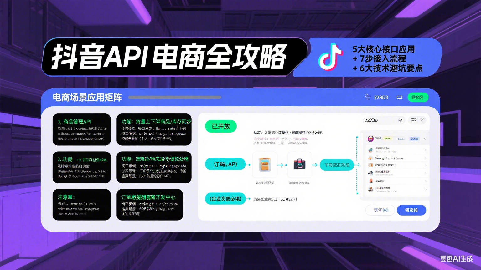 抖音 API 怎么用?电商场景应用 + 接入流程 + 避坑全攻略
