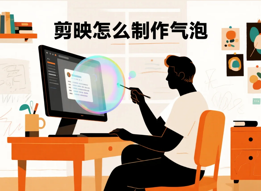 剪映怎么制作气泡?3步出质感气泡+4个避坑技巧,新手5分钟上手不跑偏