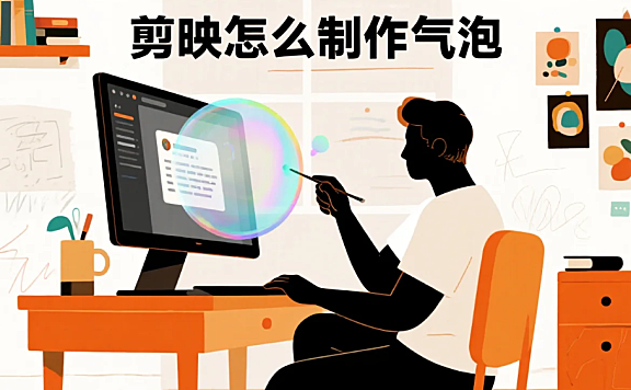 剪映怎么制作气泡?3步出质感气泡+4个避坑技巧,新手5分钟上手不跑偏