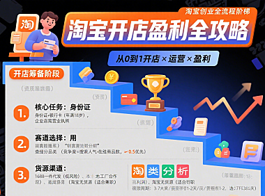 新手怎么做淘宝？从开店到盈利的全流程攻略