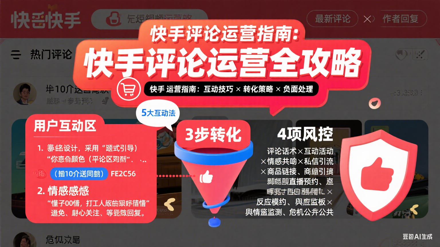 快手评论怎么运营?用户互动 + 转化引导 + 负面处理全指南