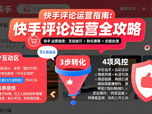 快手评论怎么运营？用户互动 + 转化引导 + 负面处理全指南