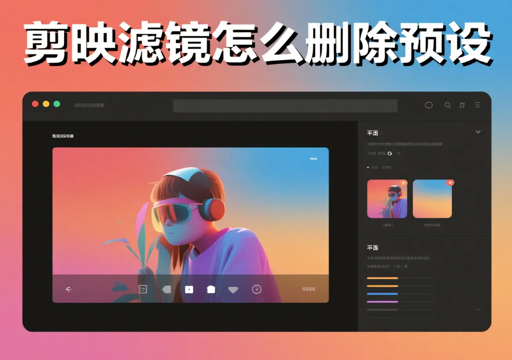 剪映滤镜怎么删除预设?3 步精准清理 + 4 个避坑技巧