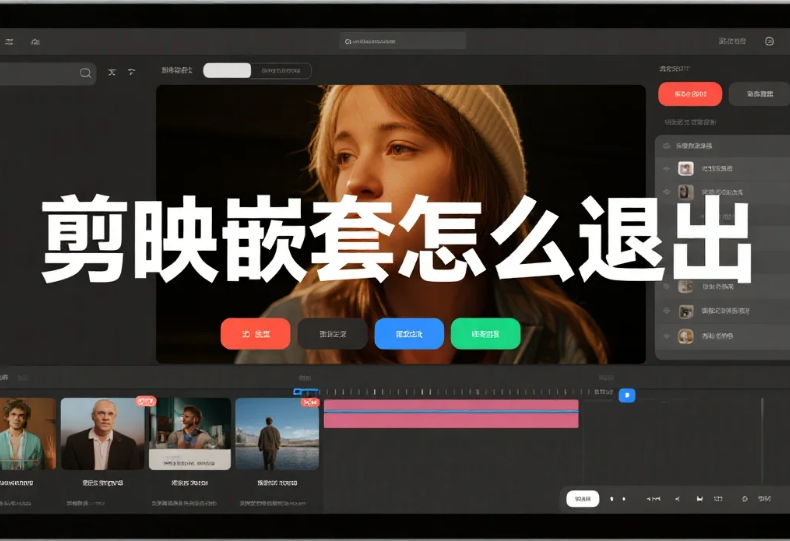 剪映嵌套怎么退出?3 步精准退出 + 4 个避坑技巧