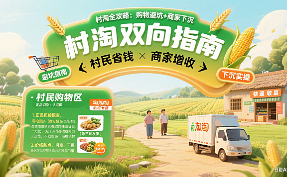 村淘怎么玩？村民购物避坑 + 商家下沉实操指南