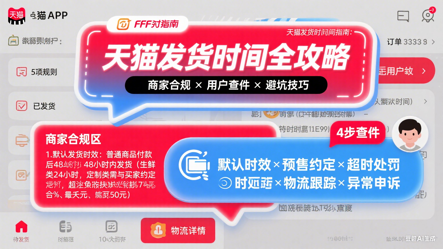 天猫发货时间规定是什么?商家合规 + 用户查物流避坑指南