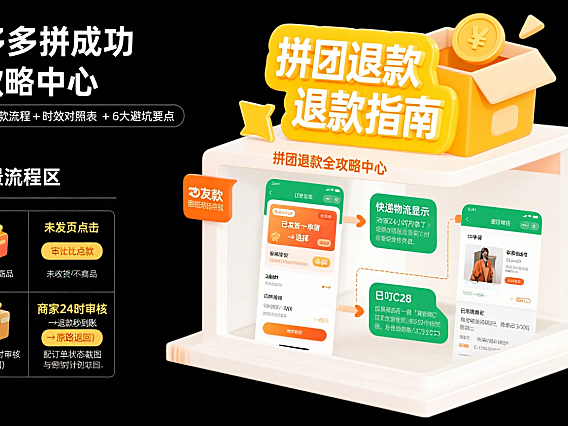 拼多多拼成功怎么退款？分场景流程 + 时效 + 避坑全攻略