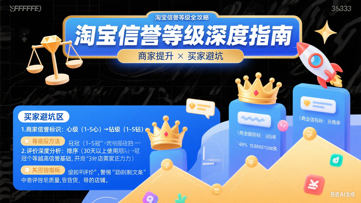 淘宝信誉等级怎么看?商家提升 + 买家避坑全指南
